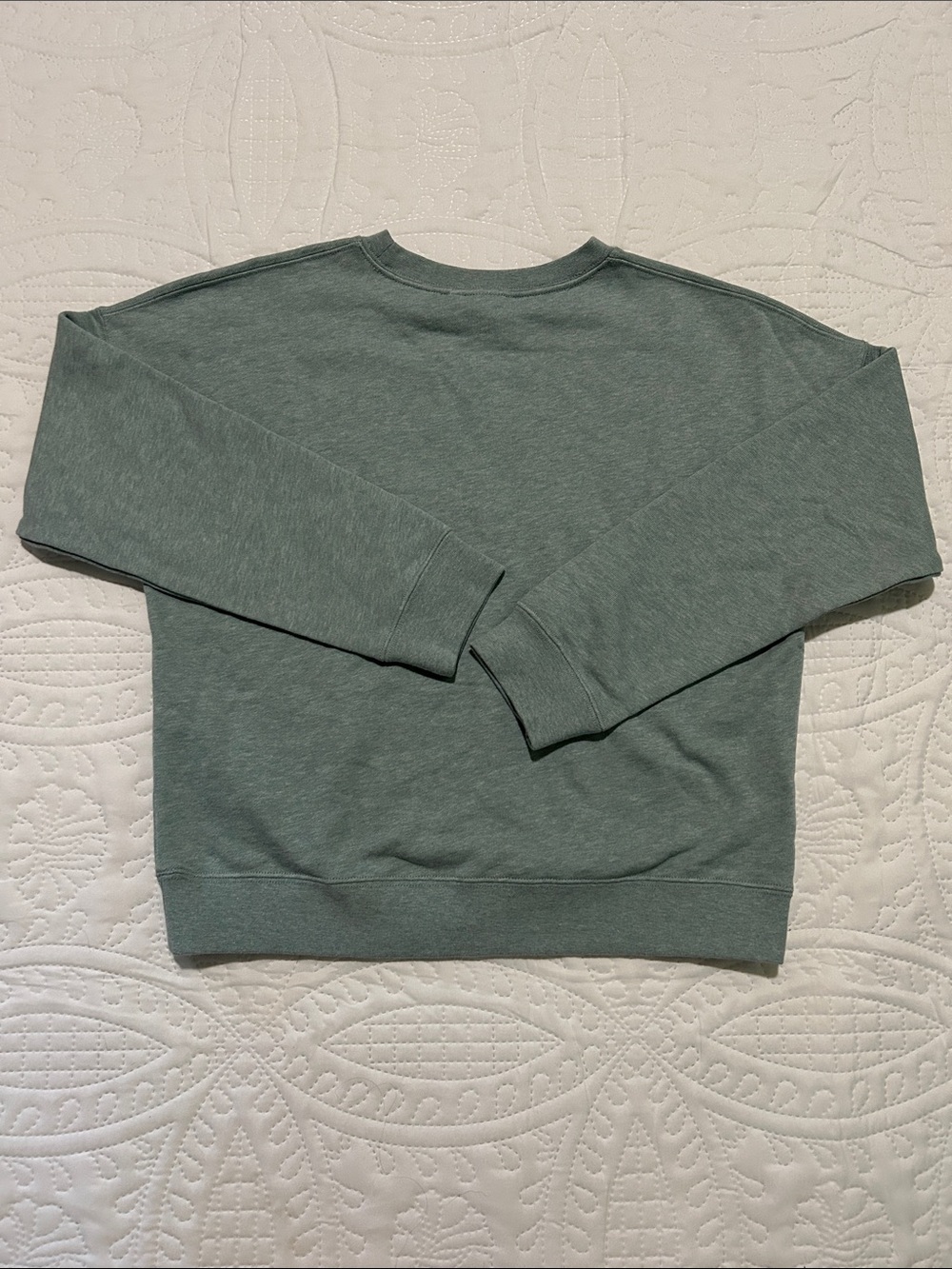 Cyrillus Kids Soft Teal PEANUTS Crewneck Sweatshirt Sz: 12 - Picture 5 of 5